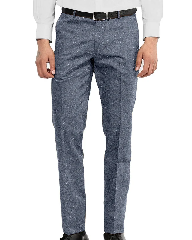 Molloy Plain Donegal Tweed Pants - Indigo