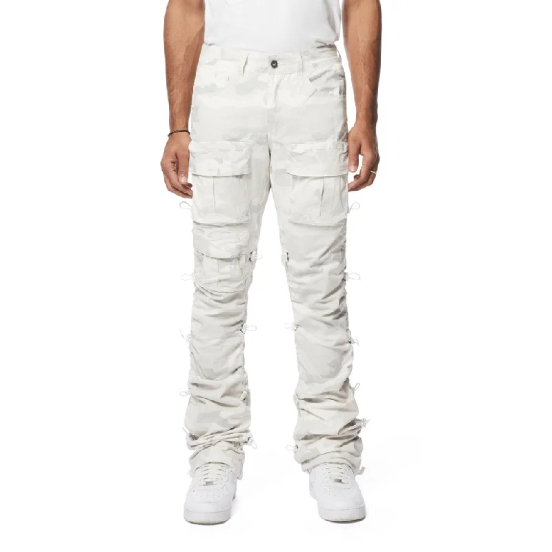 Utility Bungee Twill Pants - White Camo