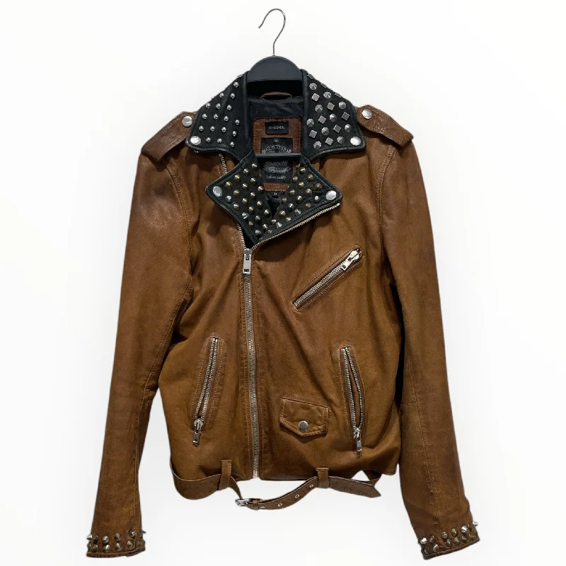 DIESEL/Leather Jkt/M/Leather/BRW/