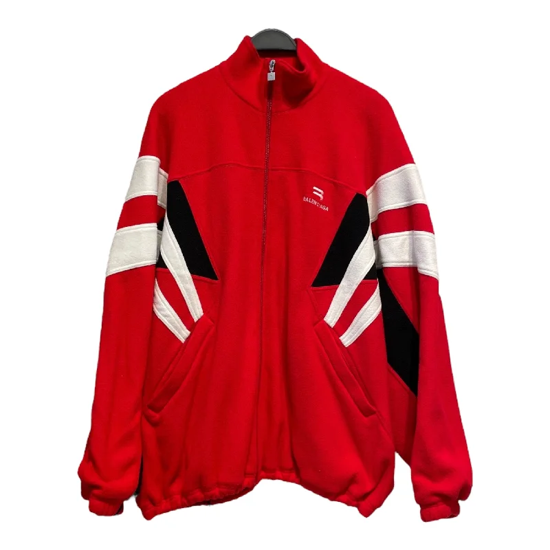 BALENCIAGA/Fleece Jkt/S/Polyester/RED/