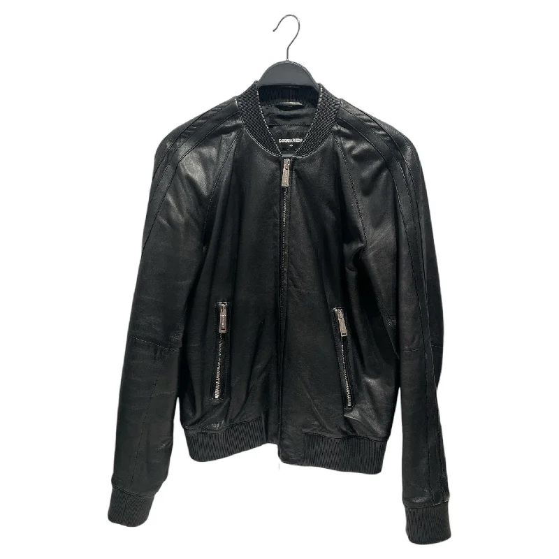 DSQUARED2/Leather Jkt/S/Leather/BLK/