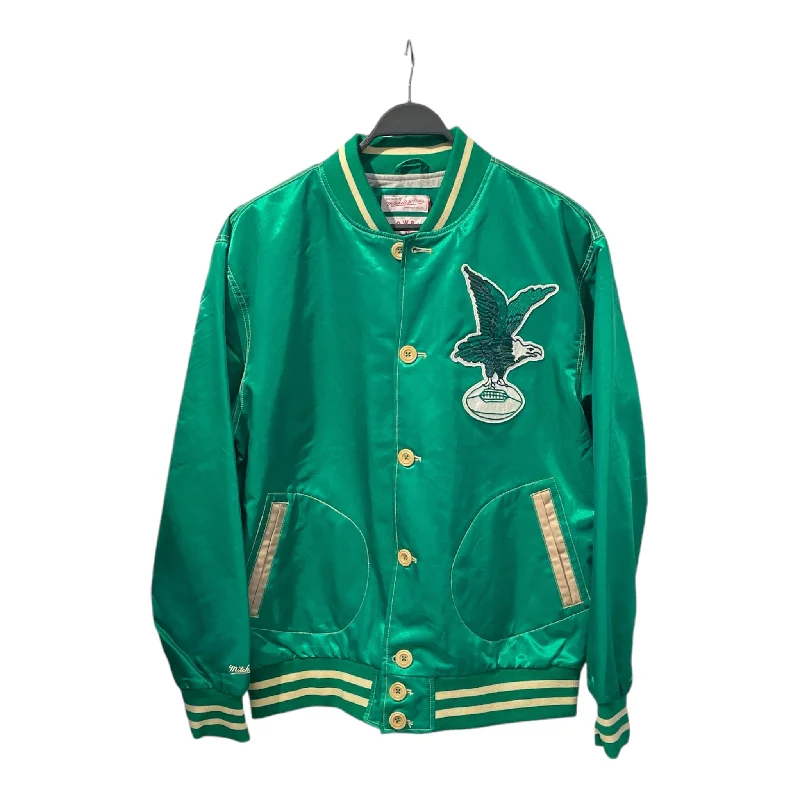 mitchell&ness/Souvenir Jkt/XL/Polyester/GRN/THROWBACK EAGLES JACKET