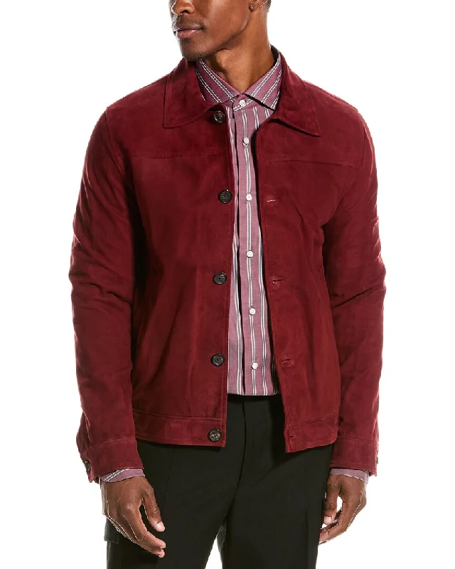 ISAIA Suede Shirt Jacket