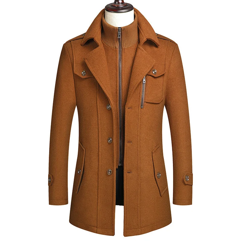 Men's Premium Double-Layer Wool Coat