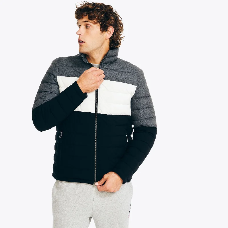 Nautica Mens Sustainably Crafted Reversible Quilted Jacket