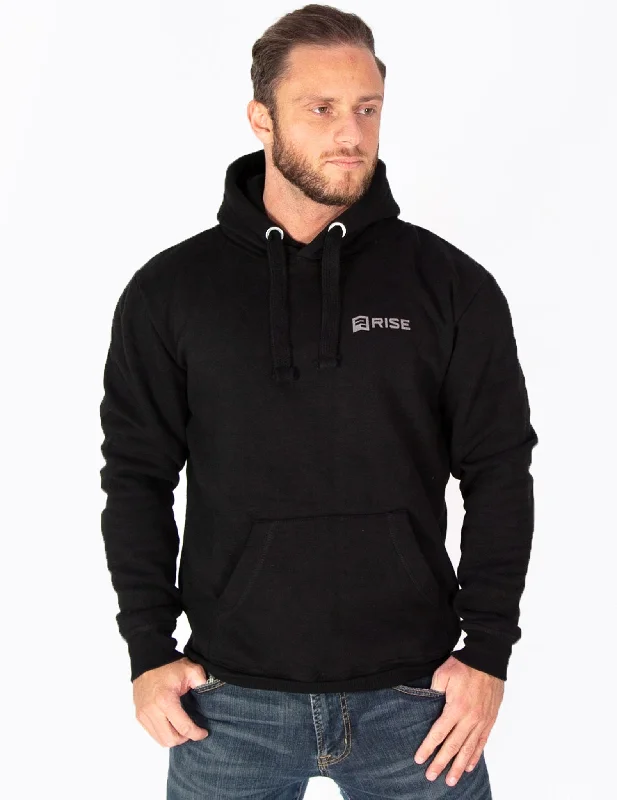 HEAVYWEIGHT PULLOVER HOODIE - JET BLACK