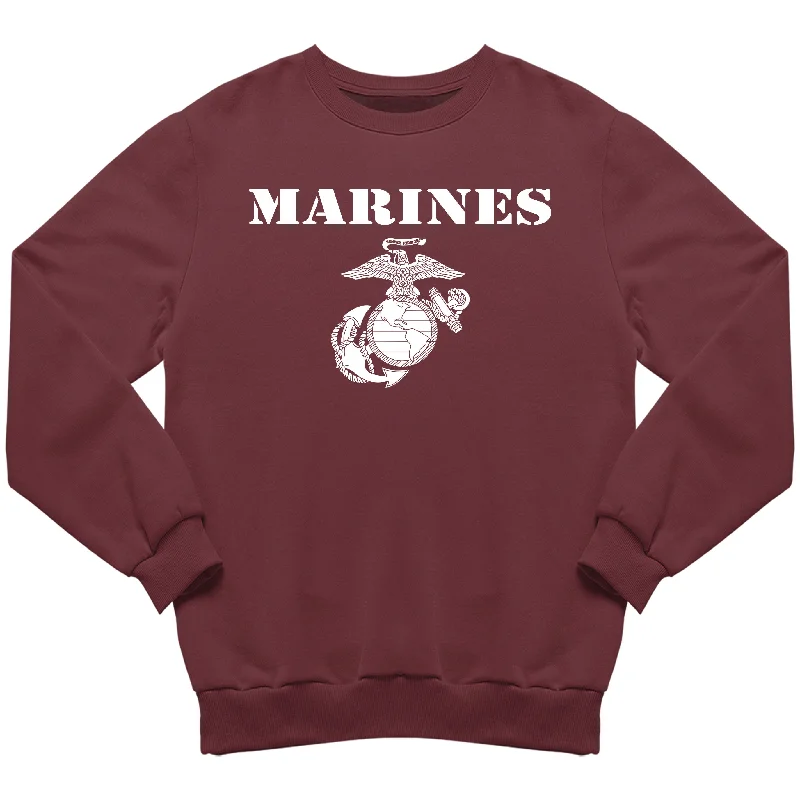 Maroon Vintage Marines Sweatshirt