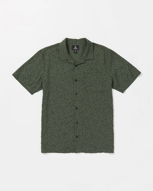 Packed Up Woven Short Sleeve Shirt - Squadron Green