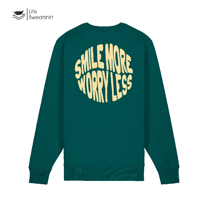 Smile More Worry Less Sweatshirt Lite