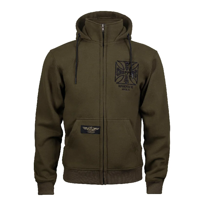 WCC OG ATX ZIP HOODY OLIVE GREEN