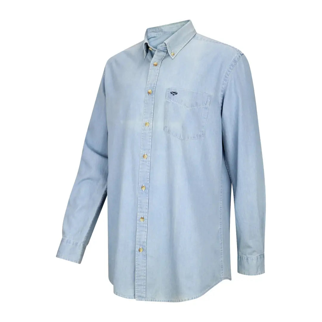 Hoggs Of Fife Archerfield Long Sleeved Denim Shirt