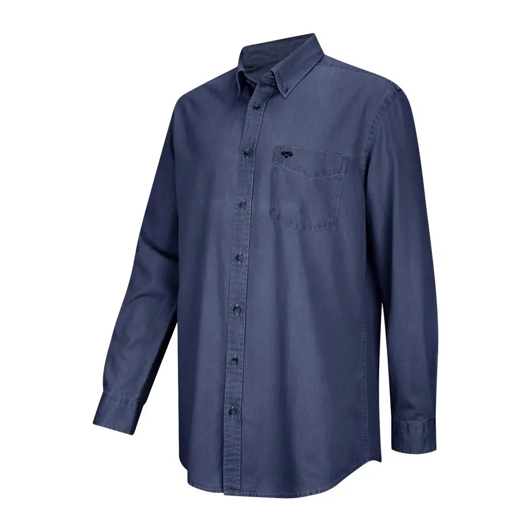 Hoggs Of Fife Archerfield Long Sleeved Denim Shirt