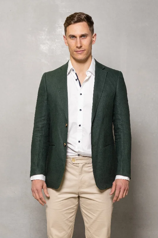 Johnson Linen Blazer: Pine