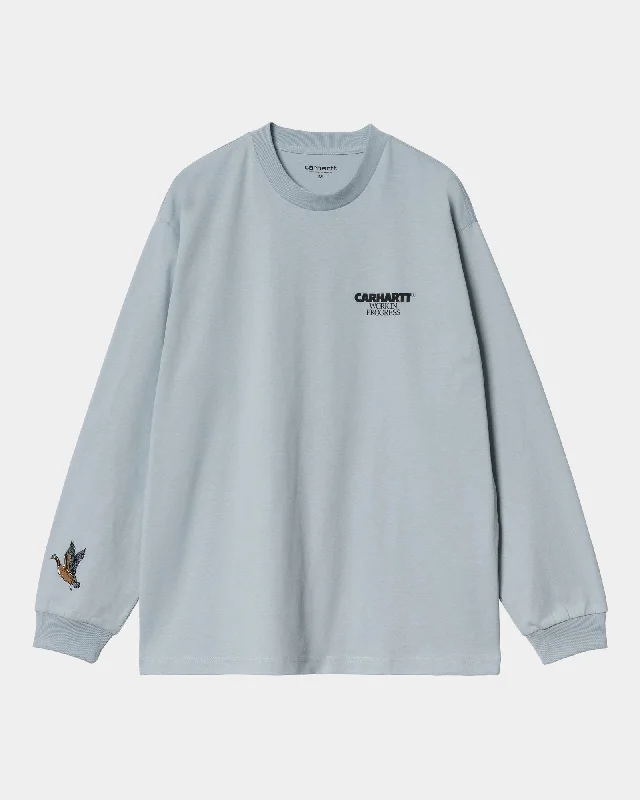 Long Sleeve Ducks T-Shirt | Misty Sky