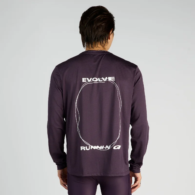 Micromesh™ "Evolve Running" Long Sleeve Tee - Unisex, Nightshade