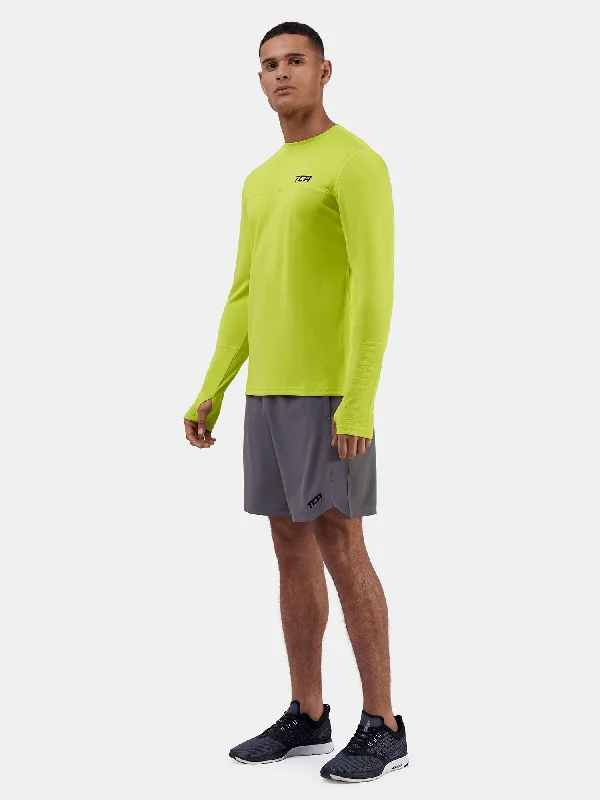 Stamina Long Sleeve Crew Neck Running Top For Men With Thumbholes