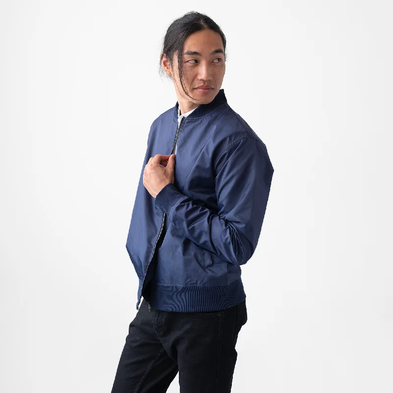 Men's Navy Bomber Jacket