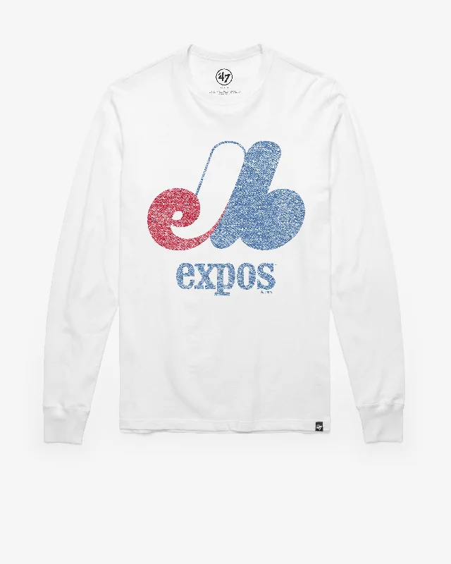 MONTREAL EXPOS COOPERSTOWN PREMIER '47 FRANKLIN LONG SLEEVE TEE