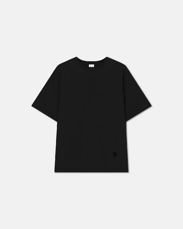 Wren - Embroidered Cotton-Jersey T-Shirt - Black